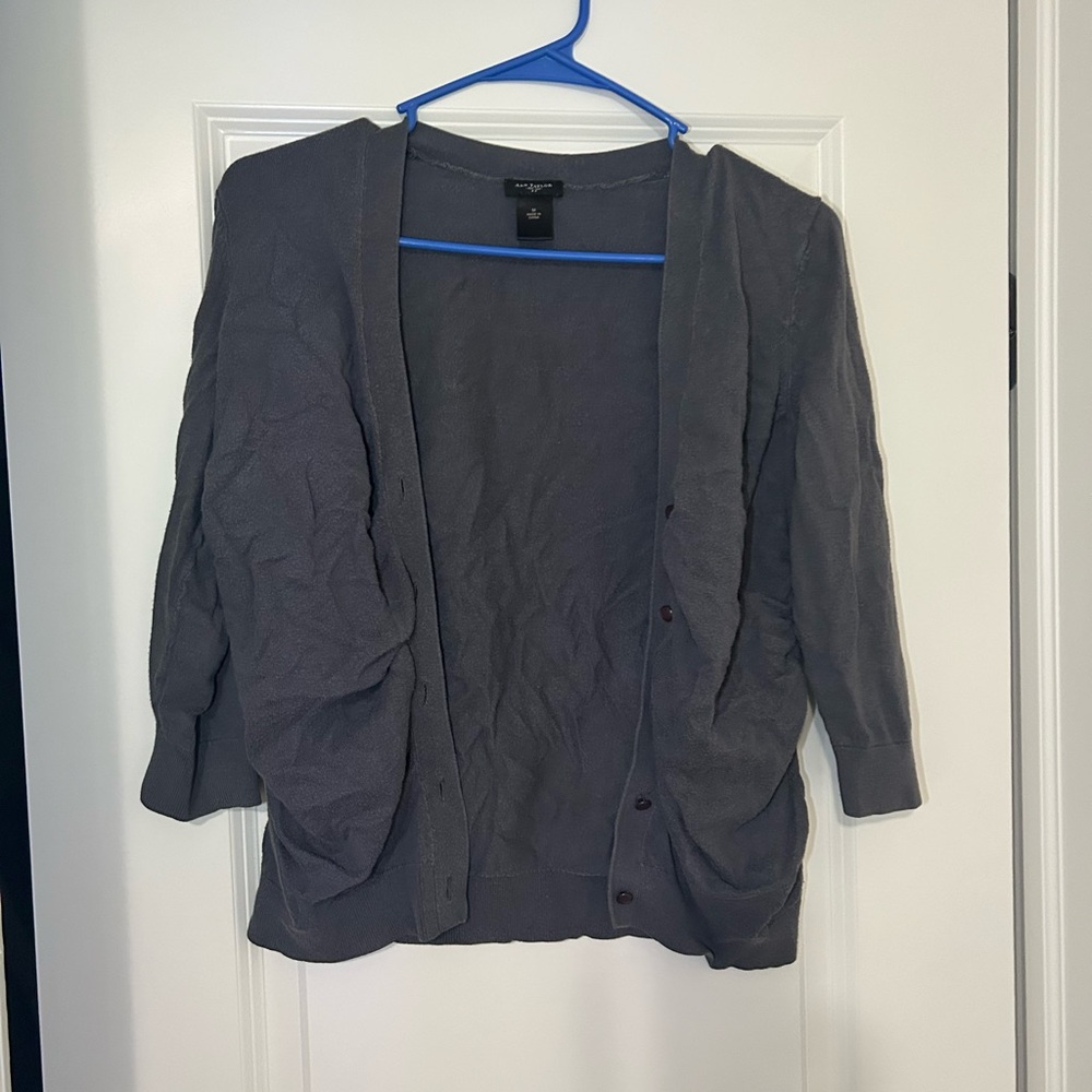 Ann Taylor Gray Cardigan